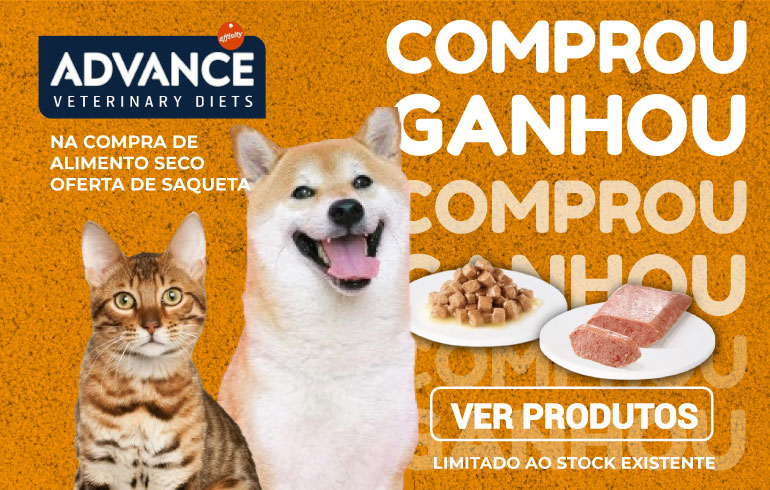 Campanha Comprou Ganhou advance vet oferta pate A sua loja de animais online