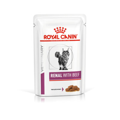 4031001 Royal Canin Feline Vet Ração Húmida Renal (com carne de vaca)