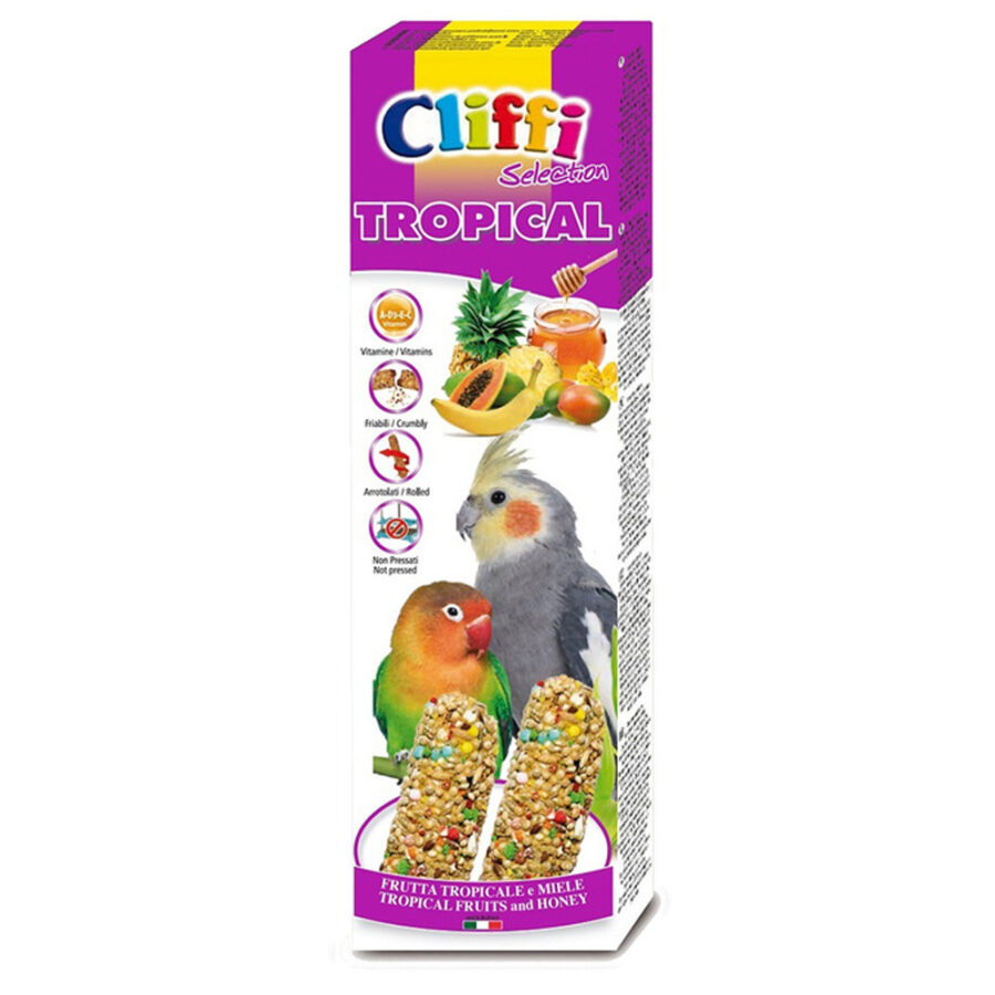 CH2260 Cliffi - Sticks Para Periquitos Grande Porte Com FrutoSemMel