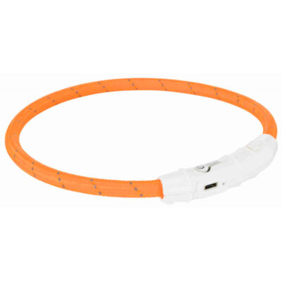 TX12703 Colar Luminoso "Flash Light Usb" Laranja