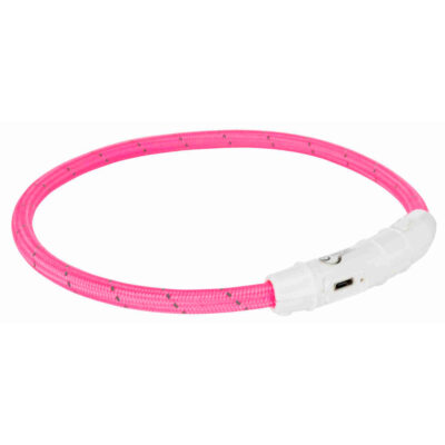 TX12706 Colar Luminoso "Flash Light Usb" Rosa