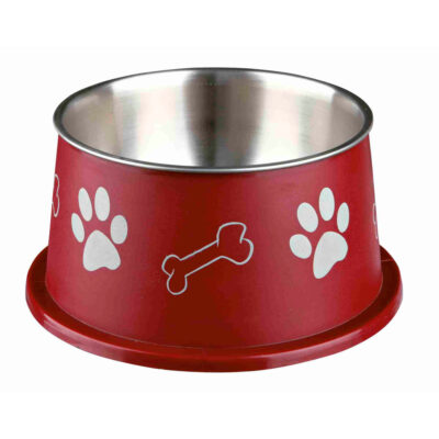 TX25247 Gamela Inox/Plástico Para Cães Orelhas Grandes