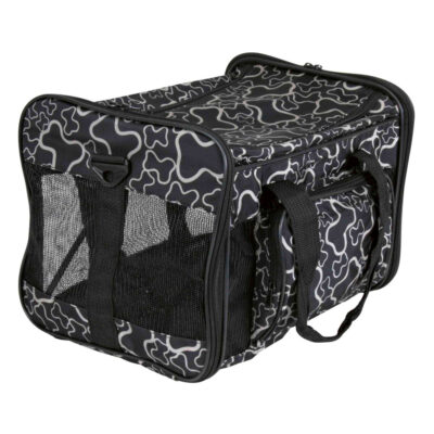 TX2889 1 Transportadora Em Nylon Tbag (Preto Com Ossos)