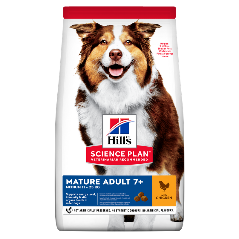52742025292 Hill's Science Plan™ Canine Mature Adult 7+ Medium Frango