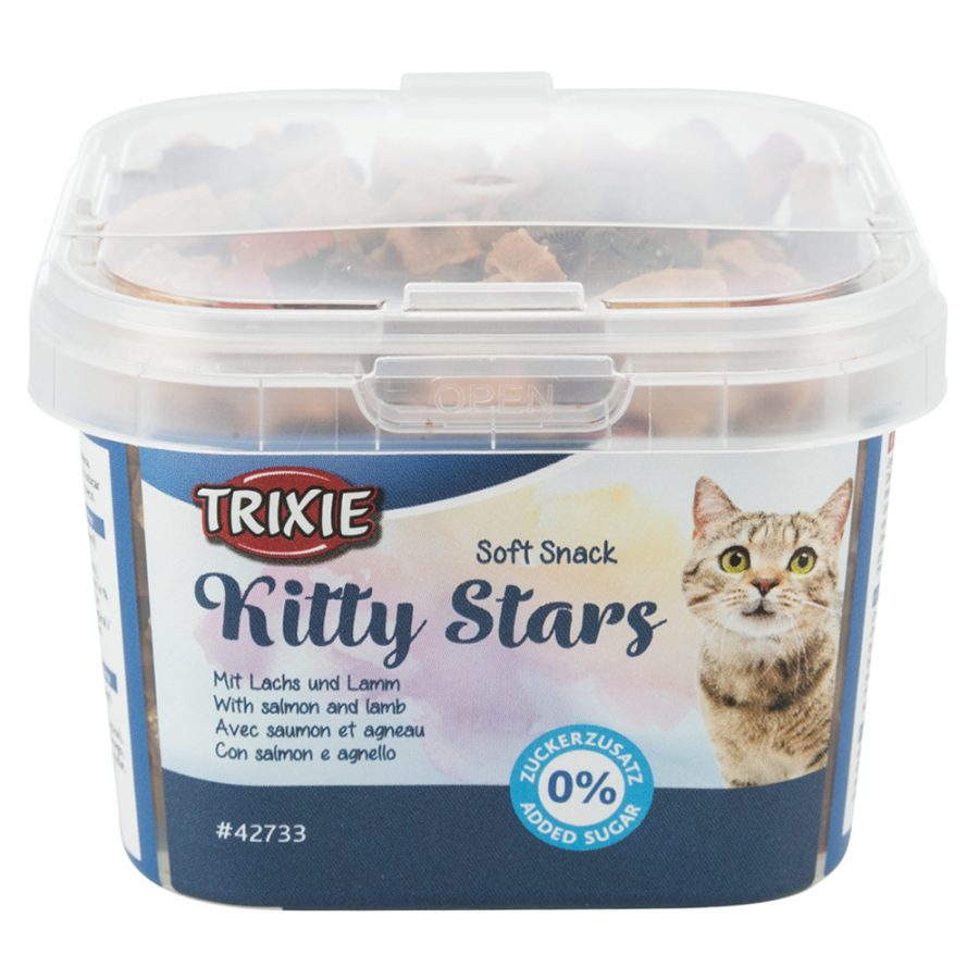 Soft Snacks Kitty Stars Com Salmão 140g