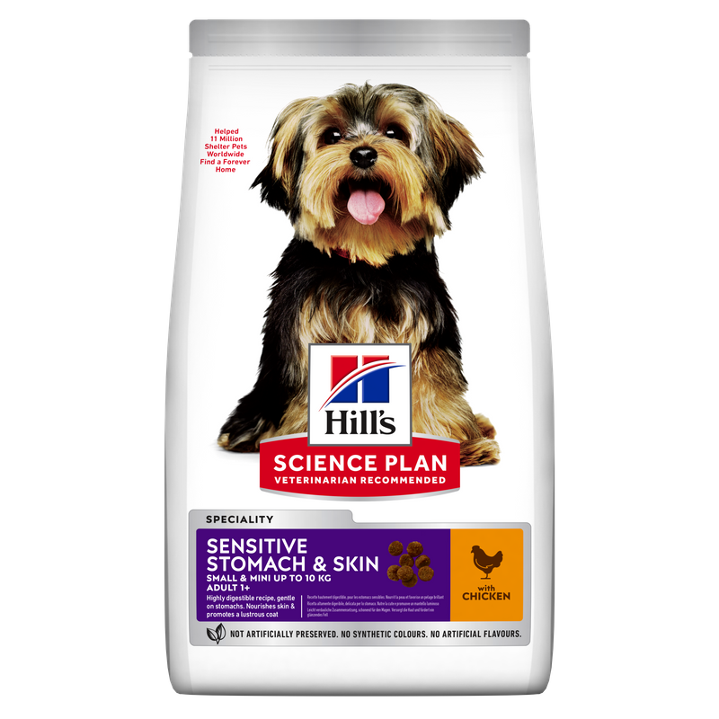 52742008240 Hill's Science Plan™ Canine Adult Sensitive Stomach & Skin Small & Mini Frango