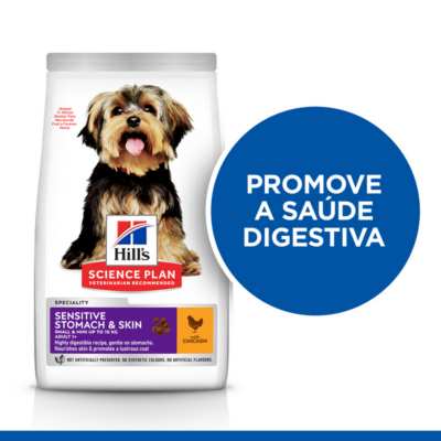 52742008240 2 Hill's Science Plan™ Canine Adult Sensitive Stomach & Skin Small & Mini Frango