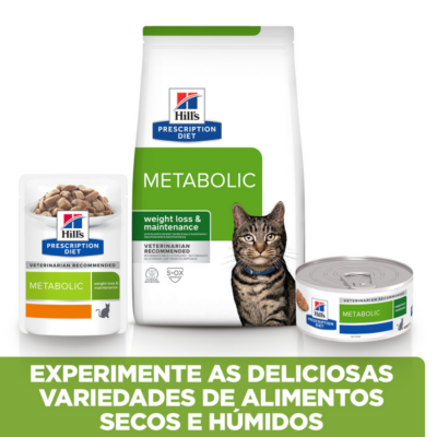 52742021645 6 Hill's Prescription Diet Canine Ração Húmida Metabolic Frango & Vegetais