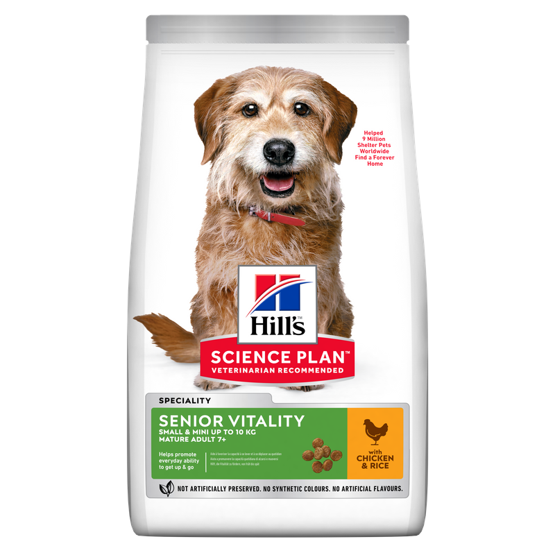 52742024868 Hill's Science Plan™ Canine Mature Adult 7+ Sénior Vitality Small & Mini Frango