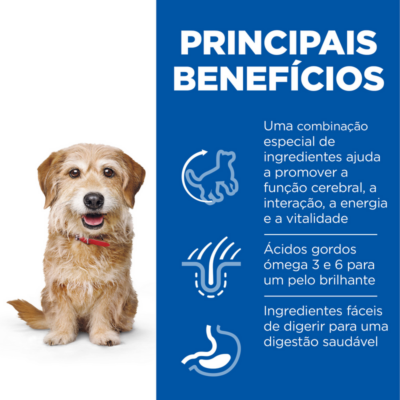52742024868 3 Hill's Science Plan™ Canine Mature Adult 7+ Sénior Vitality Small & Mini Frango