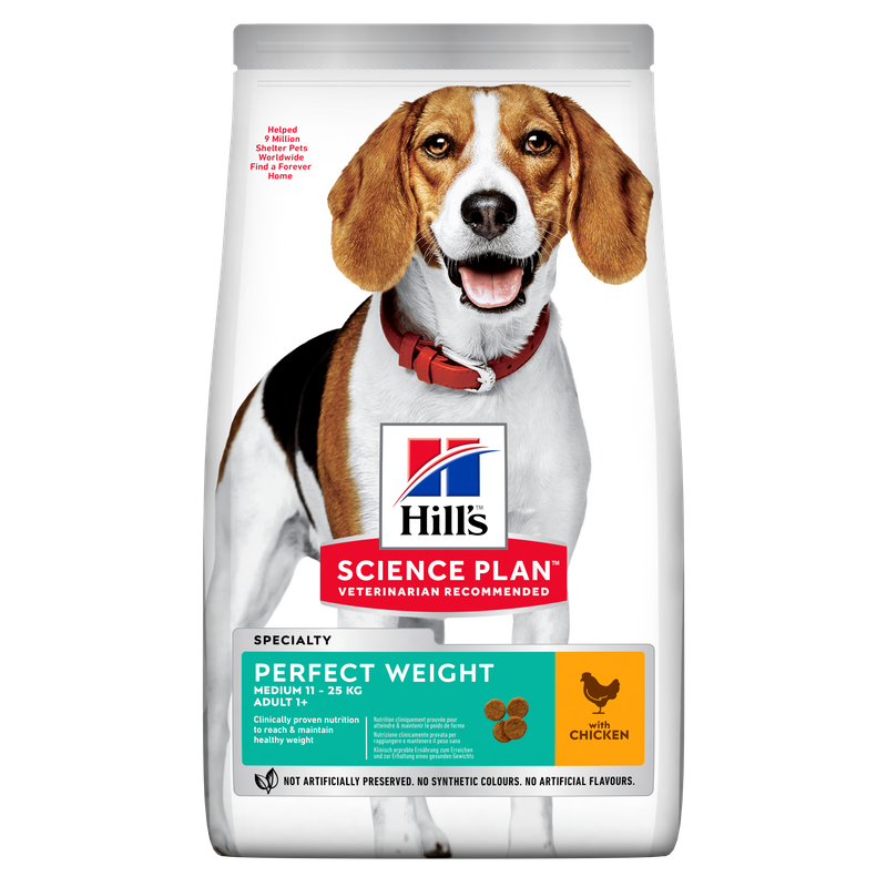 52742025216 Hill's Science Plan™ Canine Adult Perfect Weight Medium Frango