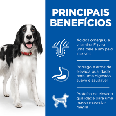52742025223 3 Hill's Science Plan™ Canine Adult Medium Cordeiro & Arroz