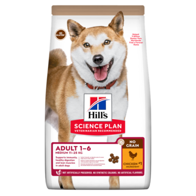 52742037080 Hill's Science Plan™ Canine Adult Medium No Grain Frango