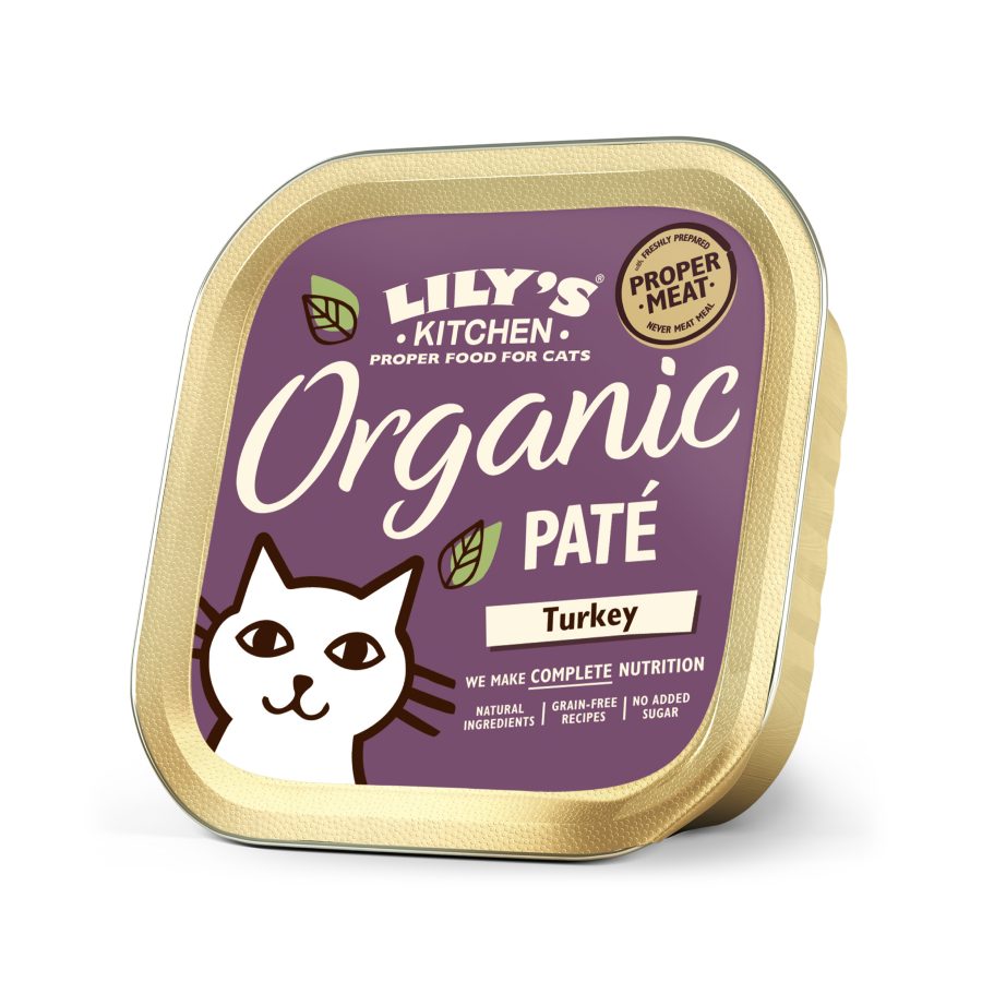 5060184243254 LK WET CAT ORGANIC TURKEY 85g 02 scaled Lily's Kitchen Gato Organic (Perú)