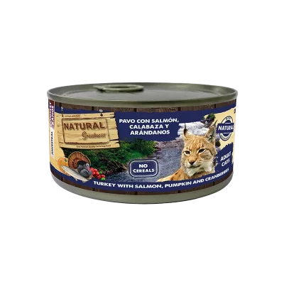natural greatness gato lata complet peru com salmao abobora mirtilos TS Products