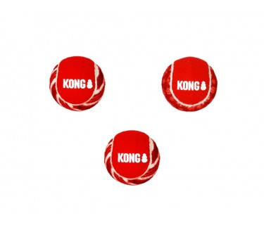 35585172118 Kong Holiday Squeakair Ball 3 Peças Vermelha