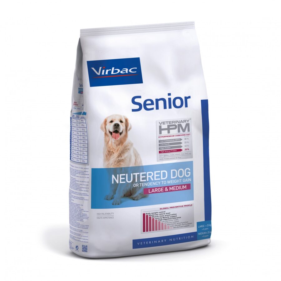 3561963600470 Virbac HPM Senior Dog Neutered Large & Medium