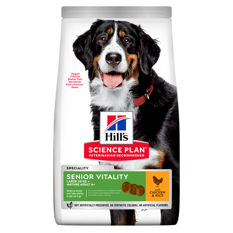 52742025964 Hill's Science Plan™ Canine Mature Adult 6+ Sénior Vitality Large Breed Frango
