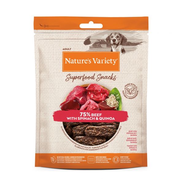 CP030096 Nature's Variety Superfood Snack Vaca & Espinafres & Quinoa