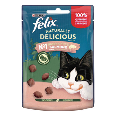 Felix Naturally Delicious Salmão e Espinafres 50g