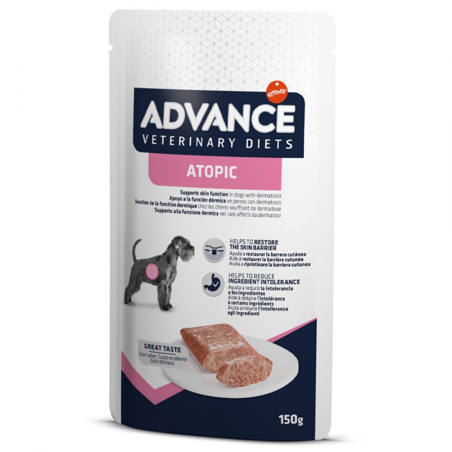 advance vet atopic alimento humido para cao adulto com dermatite Advance Vet Ração Húmida Cão - Atopic