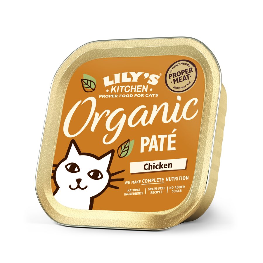 5060184243230 LK WET CAT ORGANIC CHICKEN 02 scaled Lily's Kitchen Gato Organic Frango 85g