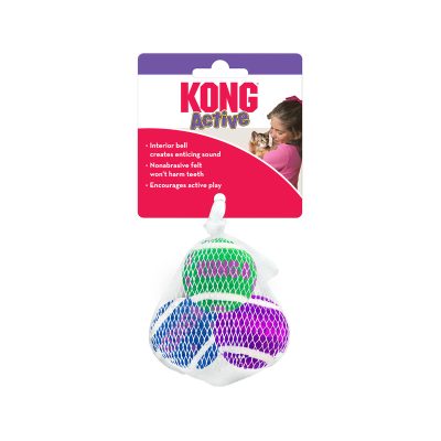 KONG Cat Active Tennis Balls w/Bells