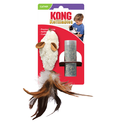 KONG Refillables Feather Mouse